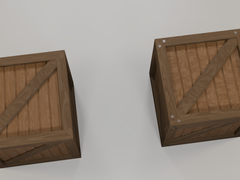 Wooden boxes 3D 模型