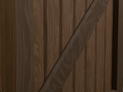 Wooden boxes 3D 模型