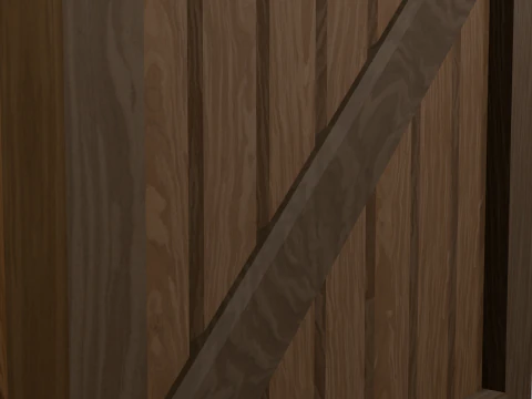 Wooden boxes 3D Model