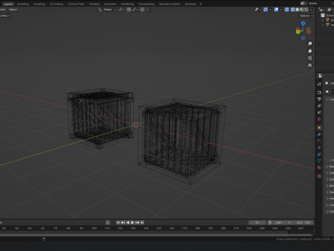 Wooden boxes 3D 模型