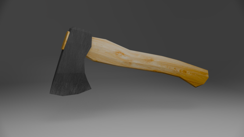 Wooden axe Modelo 3D .c4d .max .obj .3ds .fbx .stl .blend 