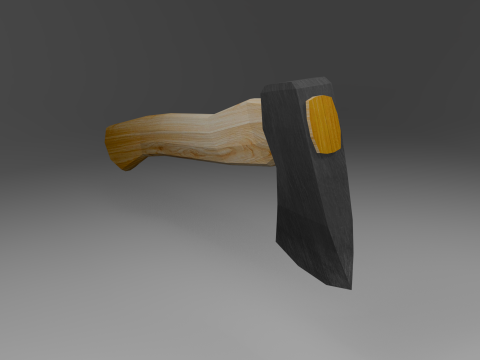 Wooden axe Modelo 3D