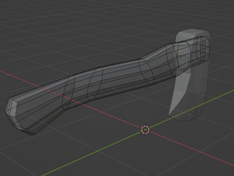Wooden axe Modelo 3D