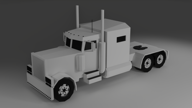 Low poli truck Modèle 3D .c4d .max .obj .3ds .fbx .stl .blend 
