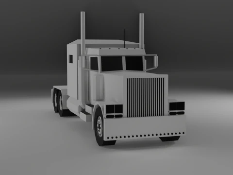 Low poli truck 3D Model