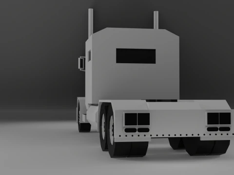 Low poli truck 3D Model