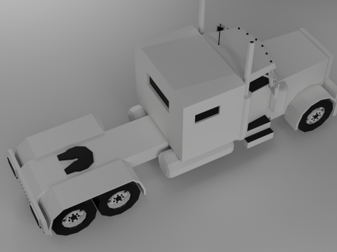 Low poli truck Modèle 3D