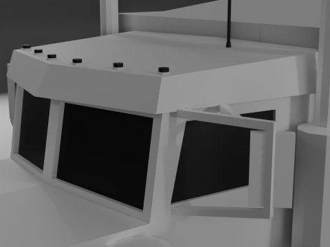 Low poli truck 3D Model
