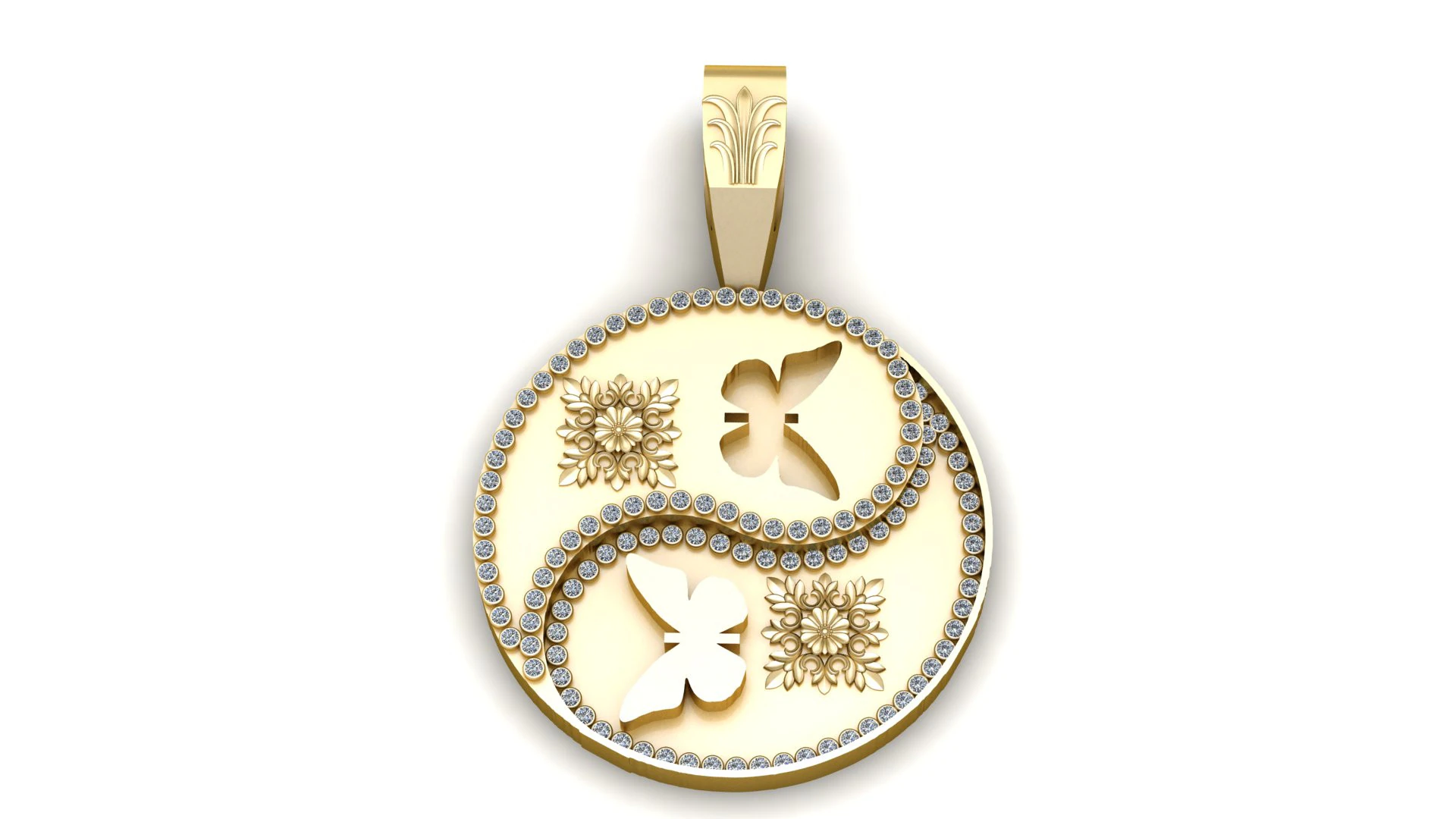 PRECIOUS MOON AND STAR CHARM PENDANT 3D PRINTABLE MODEL 3D Model .c4d .max .obj .3ds .fbx .stl .blend 