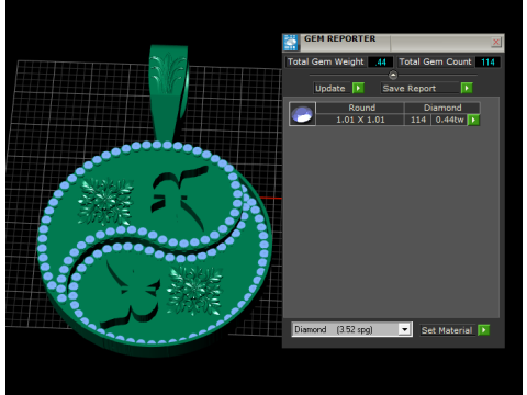 PRECIOUS MOON AND STAR CHARM PENDANT 3D PRINTABLE MODEL Model 3D