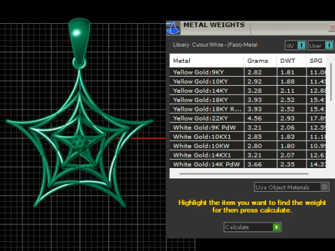 SPIDERWEB DIAMOND PENDANT 3D PRINTABLE MODEL 3D Model
