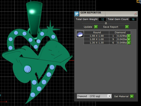 BROKEN HEART ARROW DESIGN PENDANT 3D PRINTABLE MODEL Model 3D