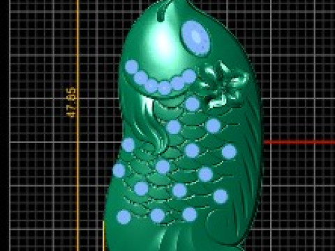 GOLDEN FISH PENDANT 3D PRINTABLE MODEL Model 3D