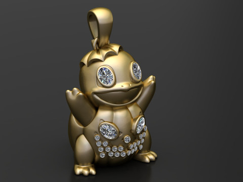 POKEMON TURTLE PENDANT 3D PRINTABLE MODEL 3D Model