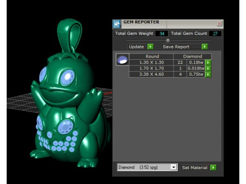 POKEMON TURTLE PENDANT 3D PRINTABLE MODEL 3D Model