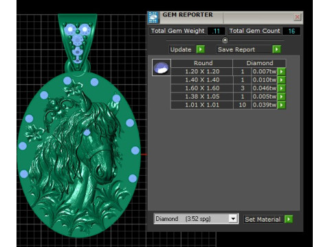 HORSE FACE COIN PENDANT 3D PRINTABLE MODEL 3D Model