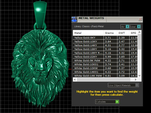 LION ANIMAL FACE PENDANT 3D PRINTABLE MODEL 3D मॉडल