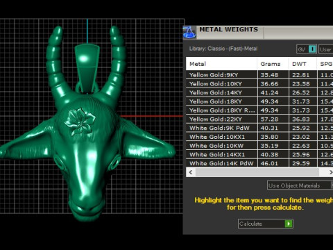 COW ANIMAL HEAD PENDANT 3D PRINTABLE MODEL 3D Модель