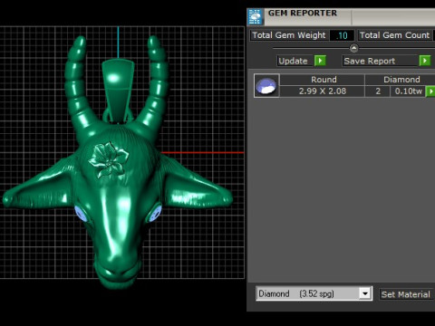 COW ANIMAL HEAD PENDANT 3D PRINTABLE MODEL 3D Модель