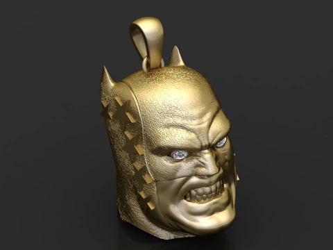 BATMAN HERO FACE PENDANT 3D PRINTABLE MODEL 3D Model