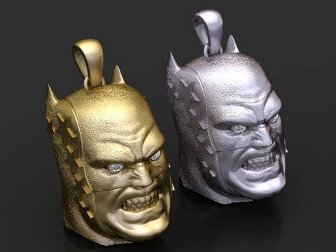 BATMAN HERO FACE PENDANT 3D PRINTABLE MODEL 3D Model