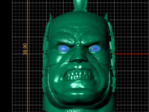 BATMAN HERO FACE PENDANT 3D PRINTABLE MODEL Modello 3D