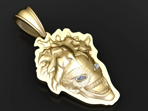 JOKER FACE PENDANT 3D PRINTABLE MODEL 3D Model