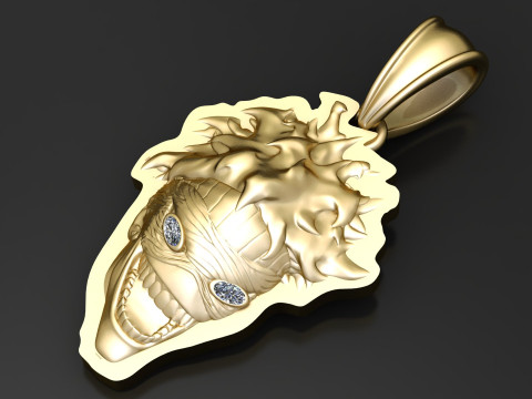 JOKER FACE PENDANT 3D PRINTABLE MODEL 3D मॉडल