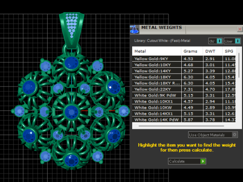 DIAMOND FLORAL PENDANT 3D PRINTABLE MODEL 3D Model