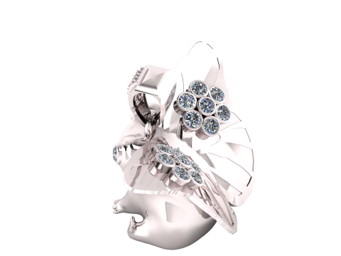 BUTTERFLY DESIGN FROG PENDANT 3D PRINTABLE MODEL 3Dモデル