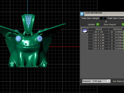 BUTTERFLY DESIGN FROG PENDANT 3D PRINTABLE MODEL 3Dモデル