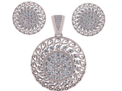 GOLDEN LOCKET SET 3D PRINTABLE MODEL Modelo 3D