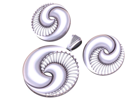 CONCH SHELL DESIGN LOCKET SET 3D PRINTABLE MODEL 3D Model