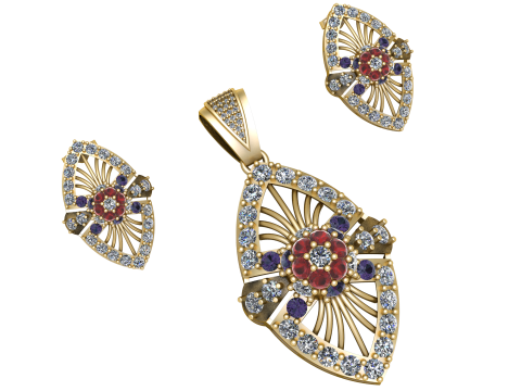AMERICAN WEDDING LOCKET SET 3D PRINTABLE MODEL 3D 模型