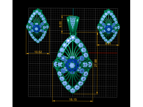 AMERICAN WEDDING LOCKET SET 3D PRINTABLE MODEL Modelo 3D