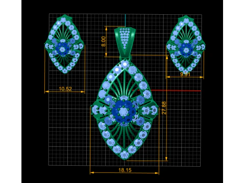 AMERICAN WEDDING LOCKET SET 3D PRINTABLE MODEL 3D Model