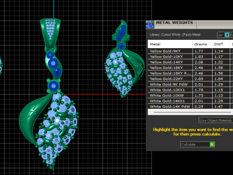 LUXURY DIAMOND LOCKET SET 3D PRINTABLE MODEL 3D 模型