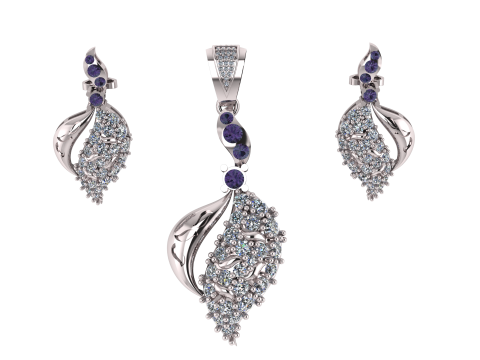 LUXURY DIAMOND LOCKET SET 3D PRINTABLE MODEL 3D 模型