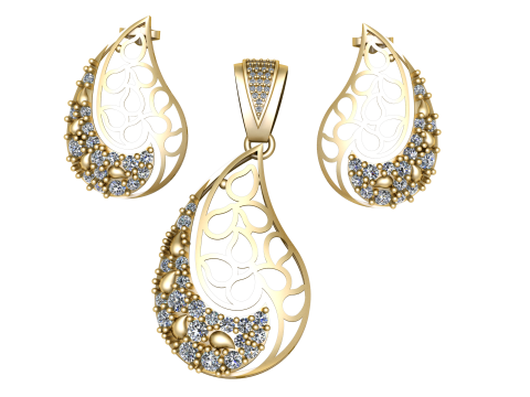 ELEGANCE LOCKET SET 3D PRINTABLE MODEL 3D Model