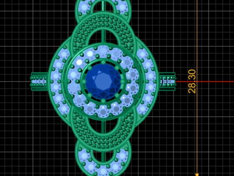 UNIQUE DESIGN RING 3D PRINTABLE MODEL 3D Model
