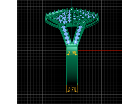 DIAMOND CLUSTER RING 3D PRINTABLE MODEL 3D Model