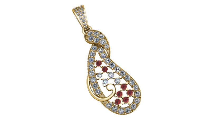 JOYALUKKAS DIAMOND PENDANT 3D PRINTABLE MODEL 3D 모델 .c4d .max .obj .3ds .fbx .stl .blend 