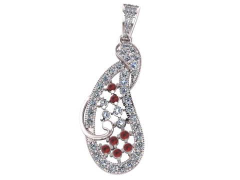 JOYALUKKAS DIAMOND PENDANT 3D PRINTABLE MODEL 3D 모델