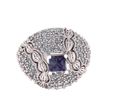 PRECIOUS DIAMOND RING 3D PRINTABLE MODEL 3D 模型