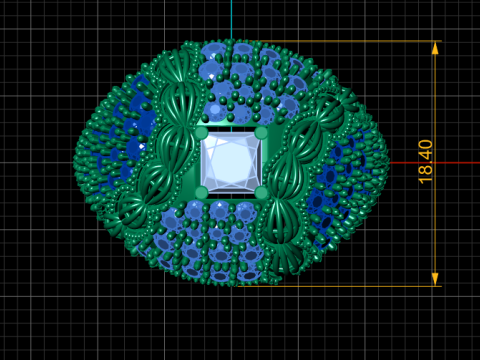 PRECIOUS DIAMOND RING 3D PRINTABLE MODEL 3D 模型