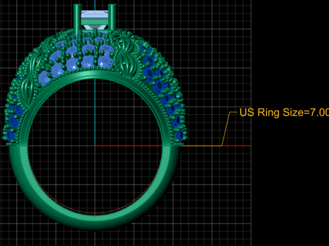 PRECIOUS DIAMOND RING 3D PRINTABLE MODEL 3D 模型