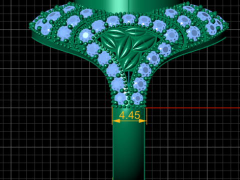 QUEEN DIAMOND RING 3D PRINTABLE MODEL Modèle 3D