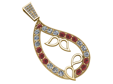 TOPAZ STYLE PENDANT 3D PRINTABLE MODEL 3D Model