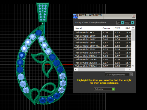 TOPAZ STYLE PENDANT 3D PRINTABLE MODEL 3D Model