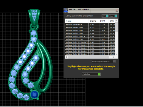 INFINITY RUBY PENDANT 3D PRINTABLE MODEL Modello 3D